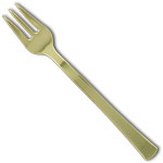 Tiny Gold Tasting Forks 4"
