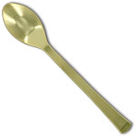 Tiny Gold Tasting Spoons 4"