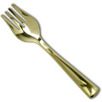 Gold Heavyweight Serving Fork 10"