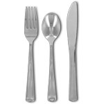 Silver Heavyweight Cutlery Combo Pack