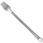 Silver Long Handle Cocktail Forks 6"
