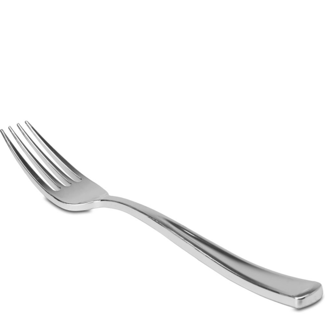 Silver Disposable Table Utensil Fork 7.5"