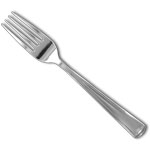 Silver Disposable Table Utensil Fork 7.5"