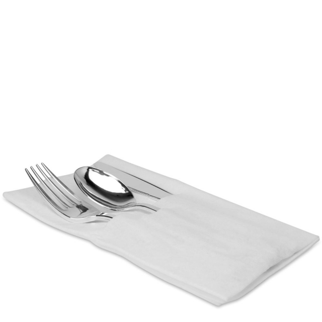 Silver 3 pc Cutlery, Pocket Napkin Set