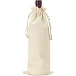 Cotton Single Bottle Paper Wine Bag with Drawstring