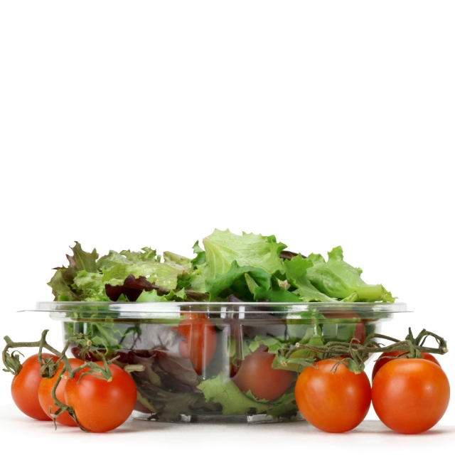 16 oz. On-The-Go Clear 7 in. PET Salad Bowl