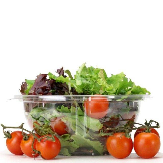 24 oz. On-The-Go Clear 7 in. PET Salad Bowl