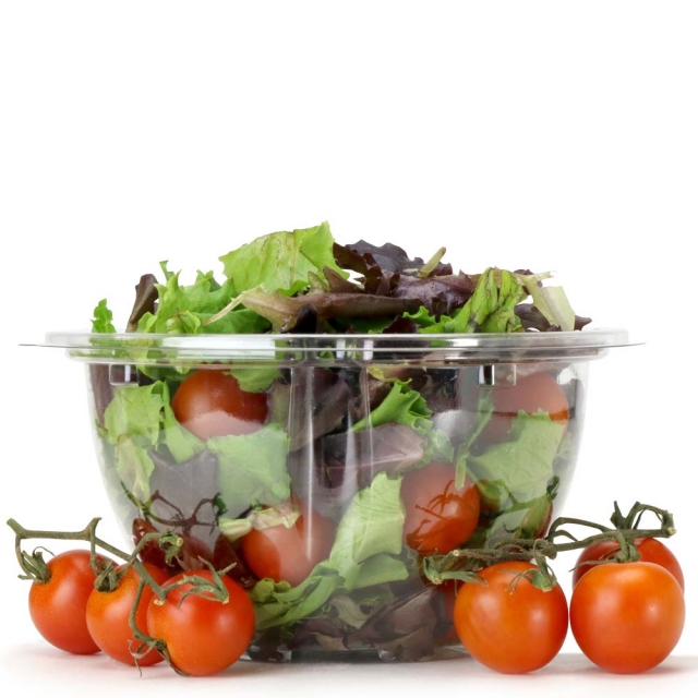 32 oz. On-The-Go Clear 7 in. PET Salad Bowl