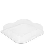 Clear Dome Lid for 8 x 8 Rolled Rim Baking Tray