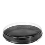 13 in. Round Black Tray with Lid Combo Pack
