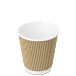 10 oz. Kraft Ripple-Wall Paper Coffee Cups