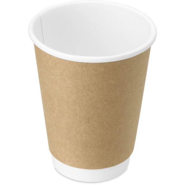 12 oz. Kraft Double Wall Paper Coffee Cup