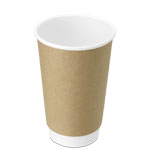 16 oz. Kraft Double Wall Paper Coffee Cup