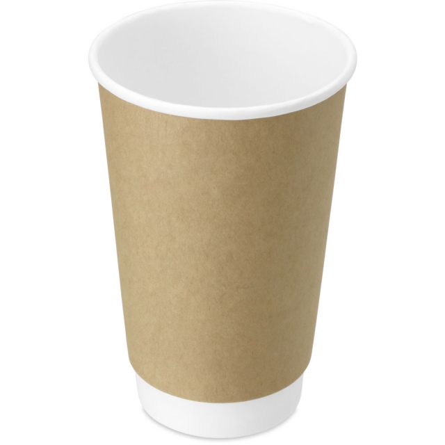 16 oz. Kraft Double Wall Paper Coffee Cup