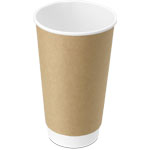20 oz. Kraft Double Wall Paper Coffee Cup