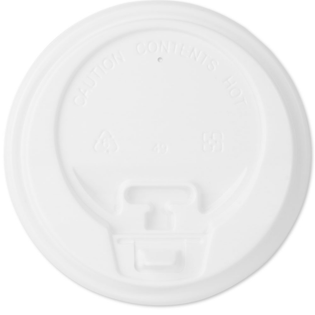 White Dome Coffee Cup Lid for 12, 16, and 20 oz. Cups