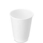 12 oz. White Double Wall Paper Coffee Cup