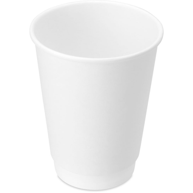 12 oz. White Double Wall Paper Coffee Cup