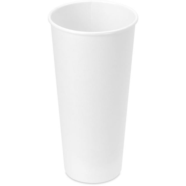 24 oz. White Paper Coffee Cups by Dart / Solo