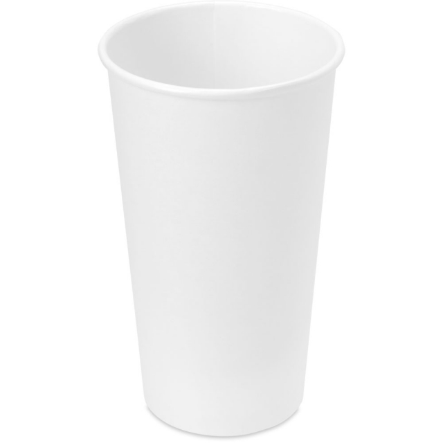 20 oz. White Paper Coffee Cups by Dart / Solo