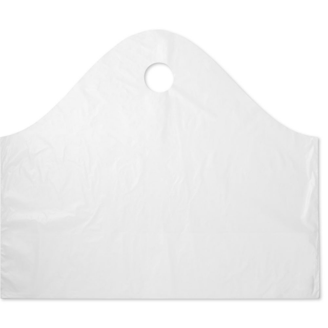 24" x 20" + 11" White Super Wave Carry Out Bags (250/case)