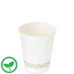 8 oz. Single Wall Compostable PLA Lined Coffee Cups