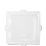 Lid for 6 in. Designer Square Compostable Plate