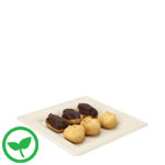 8 in. Designer Square Compostable Plate