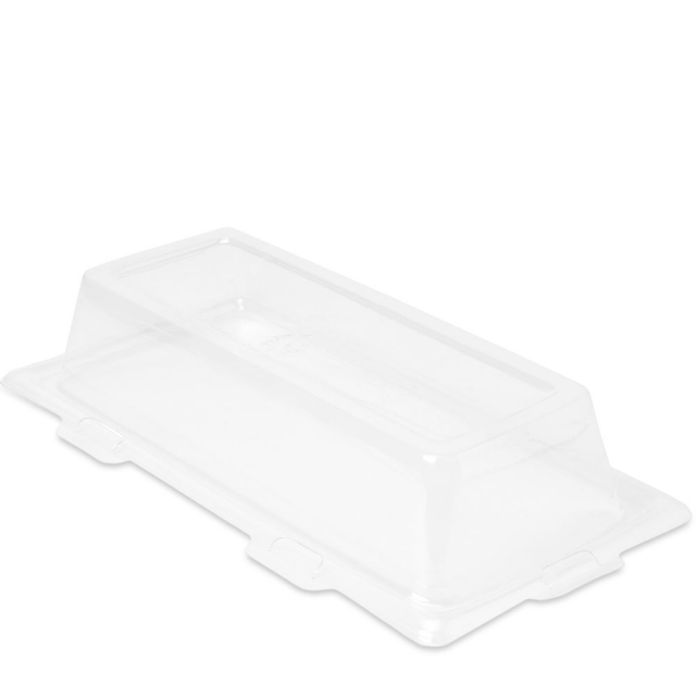 Lid for 5 x 10 in. Designer Rectangle Compostable Plate