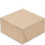 10 x 10 x 5" 100% Recycled Brown Kraft Bakery Boxes