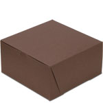 10 x 10 x 5" Chocolate Brown Bakery Boxes