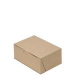 7 x 5 x 3" 100% Recycled  Brown Kraft Bakery Boxes