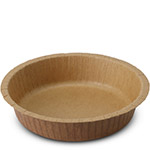SOLUT! Brown KRAFT 10 oz. Round Baking Cups with Release Coating - 5.34 x 1.19"