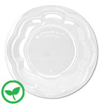 Lids for 24/32/48 oz Compostable Clear Plastic Salad Bowls