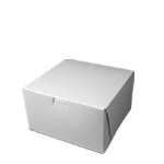 7 x 7 x 4" Matte White Cupcake Bakery Boxes