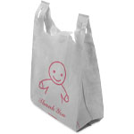 Reusable T Shirt Bags "Thank You" -  11.5  6.5 x 21.5 in.