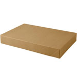 Recycled Kraft Pinstripe Pop-up Apparel Box - 15 x 9-1/2 x 2 in.