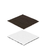 Reversible Brown and White Candy Box Pads - 3.5 x 3.25 in.