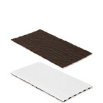 Reversible Brown and White Candy Box Pads - 6.5 x 3.5 in.