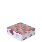 1/8 lb. Watercolor Hearts Candy Box with Clear Lid...