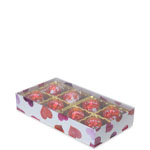 1/4 lb. Watercolor Hearts Candy Box with Clear Lid...