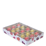 1/2 lb. Watercolor Hearts Candy Box with Clear Lid...