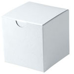 White Gloss Tuck-it Folding Gift Box - 3 x 3 x 3 in.