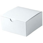 White Gloss Tuck-it Folding Gift Box - 4 x 4 x 2 in.