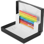 Black Ice Gift Card Boxes w/ White Interior