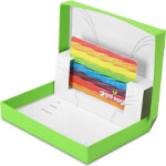 Lime Matte Gift Card Boxes w/ White Interior