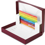 Merlot Ice Gift Card Boxes w/ White Interior