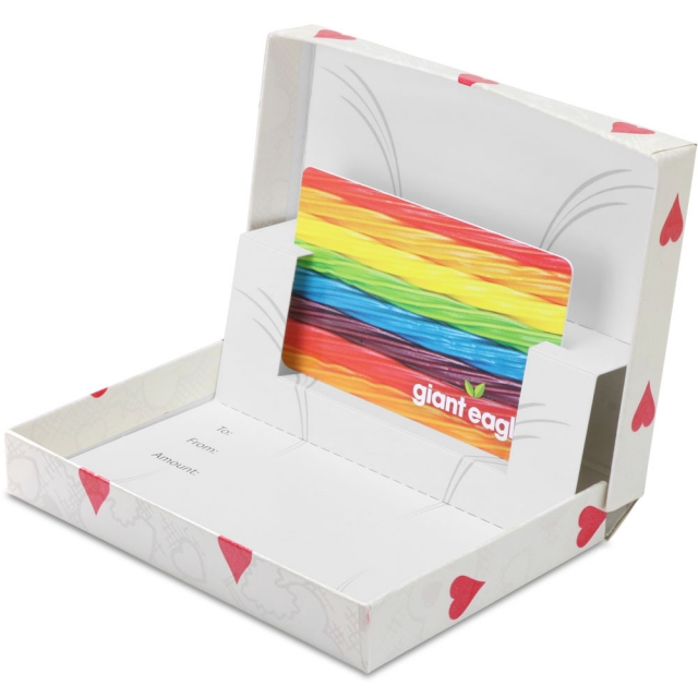 Valentine Gift Card Boxes w/ White Interior