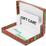 Red Christmas Memories Gift Card Boxes w/ White Interior