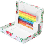 Green and Red Wreath Gift Card Boxes w/ White Interior